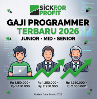 Gaji Programmer Terbaru 2026: Semua Jenjang (Junior, Mid, Senior).
